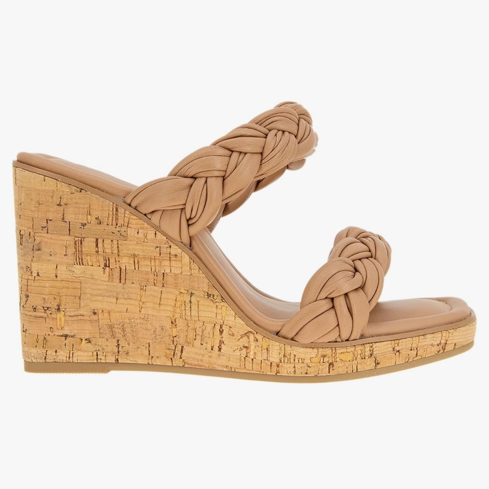 BRAND NEW - BCBGeneration - ULANA Women's Tan Wedge Sandals - 8.5 M - Picture 2 of 5